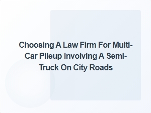 Choosing a Law Firm for a Truck Accident Claim