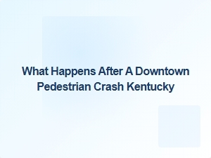 Your Rights After a Kentucky Downtown Pedestrian Crash